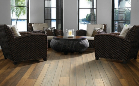 Laminate for Life flooring with brown furniture